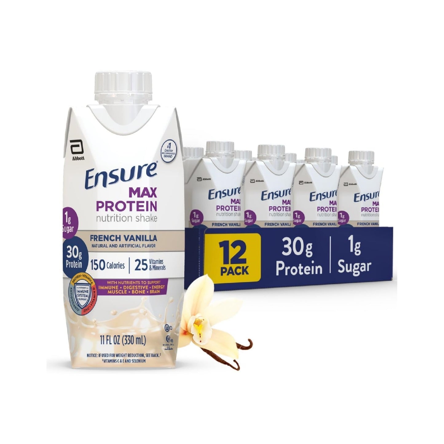 Ensure Max Protein Shake, 30g Protein, 11 fl oz, 12 Pack