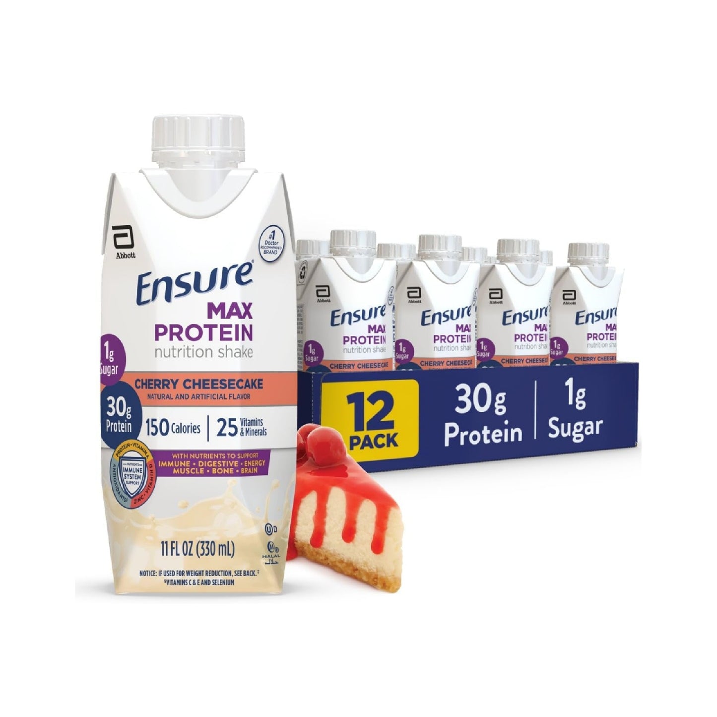 Ensure Max Protein Shake, 30g Protein, 11 fl oz, 12 Pack