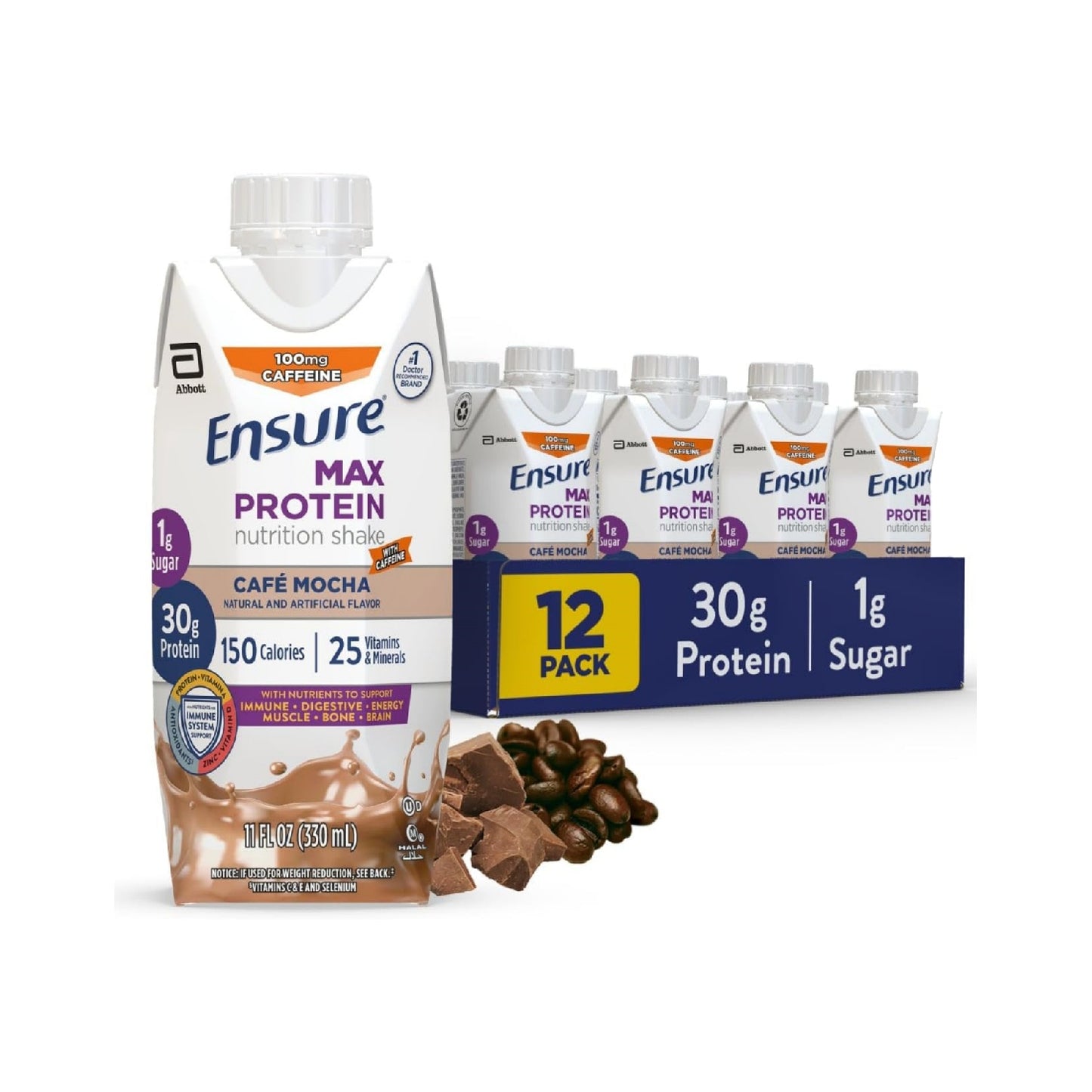 Ensure Max Protein Shake, 30g Protein, 11 fl oz, 12 Pack