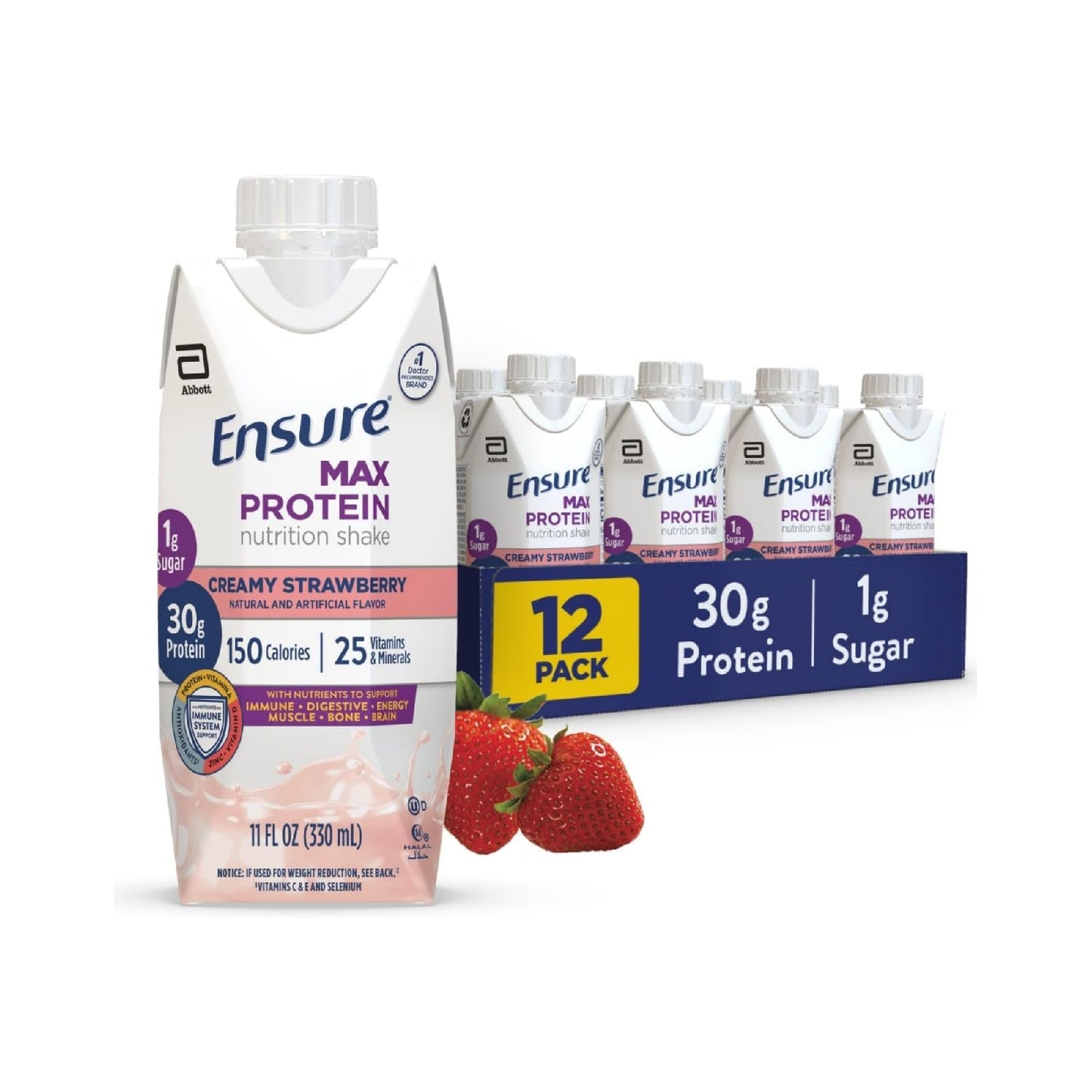 Ensure Max Protein Shake, 30g Protein, 11 fl oz, 12 Pack
